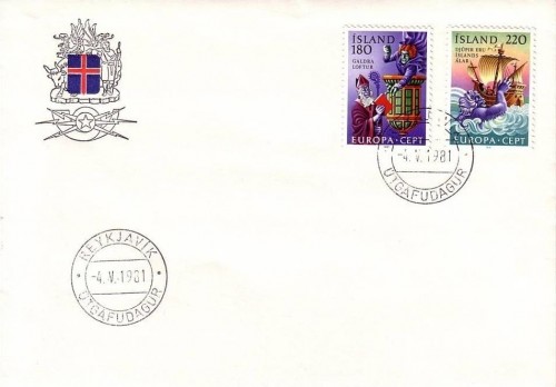 ISLAND MI-NR. 565-566 FDC EUROPA 1981 FOLKLORE