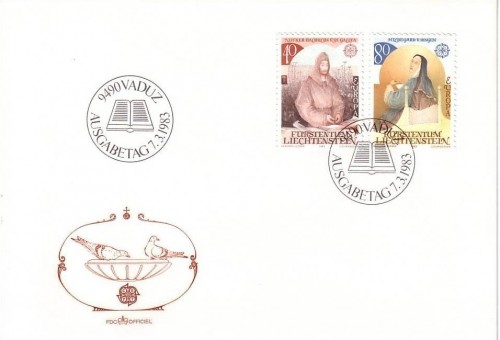 LIECHTENSTEIN MI-NR. 816-817 FDC EUROPA 1983