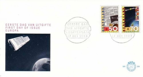 NIEDERLANDE MI-NR. 1232-1233 FDC EUROPA 1983