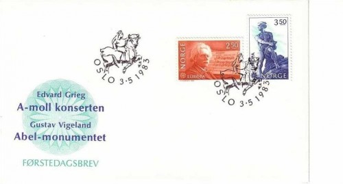 NORWEGEN MI-NR. 885-886 FDC EUROPA 1983