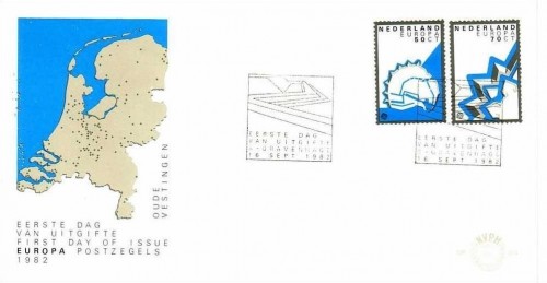 NIEDERLANDE MI-NR. 1219-1220 FDC EUROPA 1982 HISTORISCHE EREIGNISSE