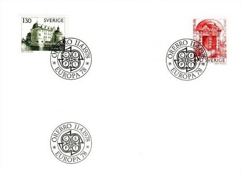 SCHWEDEN MI-NR. 1014-1015 FDC EUROPA 1978 BAUDENKMÄLER