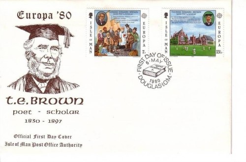 ISLE OF MAN MI-NR. 164-165 FDC CEPT 1980 BEDEUTENDE PERSÖNLICHKEITEN