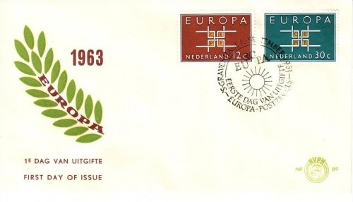 NIEDERLANDE MI-NR. 806-807 FDC CEPT 1963