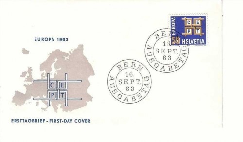 SCHWEIZ MI-NR. 781 FDC CEPT 1963