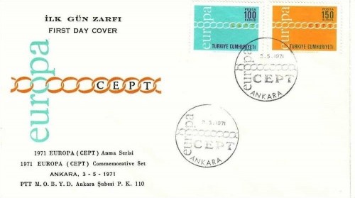 TÜRKEI MI-NR. 2210-2211 FDC CEPT 1971