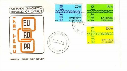 ZYPERN MI-NR. 359-361 FDC CEPT 1971