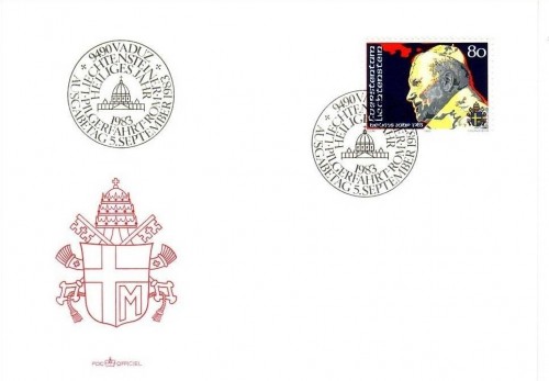 LIECHTENSTEIN MI-NR. 830 FDC PAPST JOHANNES PAUL II.