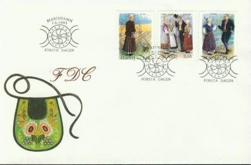 ALAND MI-NR. 72-74 FDC VOLKSTRACHTEN 1993
