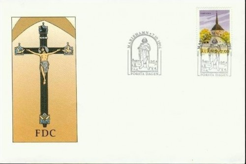 ALAND MI-NR. 91 FDC KIRCHE VON SUND 1994