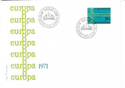 LIECHTENSTEIN MI-NR. 545 FDC CEPT 1971