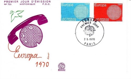 FRANKREICH MI-NR. 1710-1711 FDC CEPT 1970
