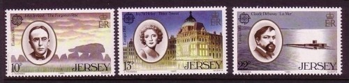 JERSEY MI-NR. 347-349 POSTFRISCH EUROPA 1985 - JAHR DER MUSIK