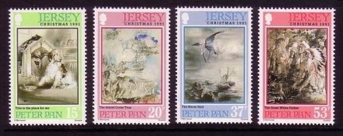JERSEY MI-NR. 559-562 POSTFRISCH(MINT) WEIHNACHTEN 1991 PETER PAN