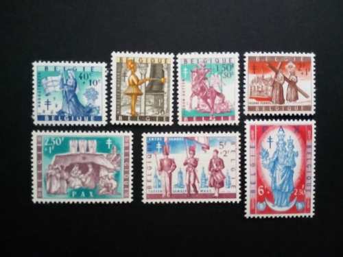 BELGIEN MI-NR. 1135-1141 POSTFRISCH(MINT) KAMPF GEGEN TUBERKULOSE 1958