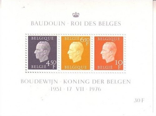 BELGIEN BLOCK 44-45 POSTFRISCH(MINT) KÖNIG BAUDOUIN 1976