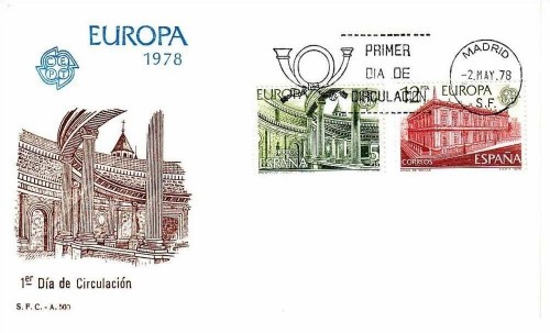 SPANIEN MI-NR. 2366-2367 FDC EUROPA 1978 BAUDENKMÄLER