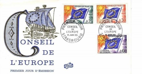 CONSEIL de L´EUROPE MI-NR. 10-12 FDC EUROPARAT 1965