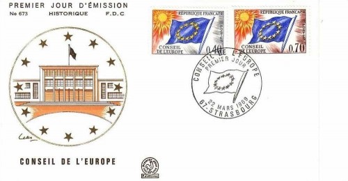 CONSEIL de L´EUROPE MI-NR. 13-14 FDC EUROPARAT