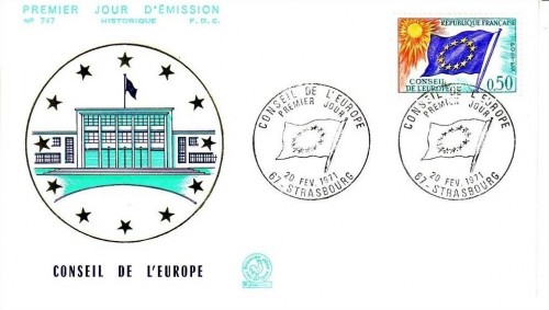 CONSEIL de L´EUROPE MI-NR. 15 FDC EUROPARAT