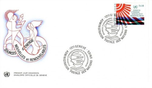 UNO GENF MI-NR. 100 FDC NEUE ENERGIEQUELLEN