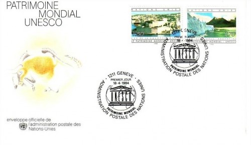 UNO GENF MI-NR. 122-123 FDC KULTUR- und NATURERBE