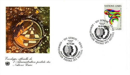 UNO GENF MI-NR. 126 FDC JAHR DER JUGEND 1984