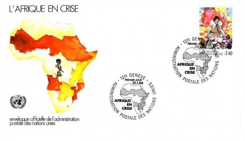 UNO GENF MI-NR. 137 FDC AFRIKA IN NOT