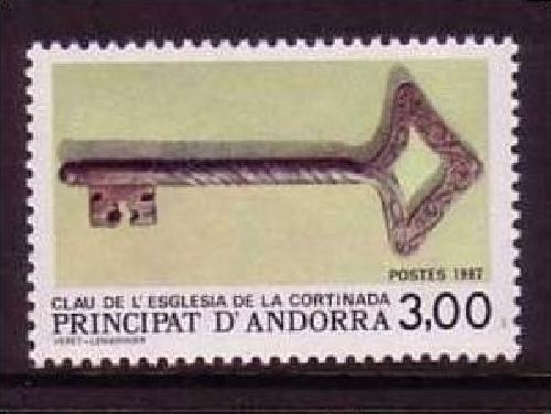 ANDORRA FRANZÖSISCH MI-NR. 386 POSTFRISCH(MINT) KIRCHENSCHLÜSSEL