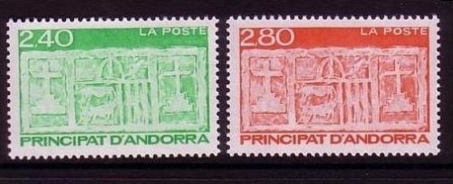 ANDORRA FRANZÖSISCH MI-NR. 456-457 POSTFRISCH(MINT) FREIMARKEN WAPPEN 1993