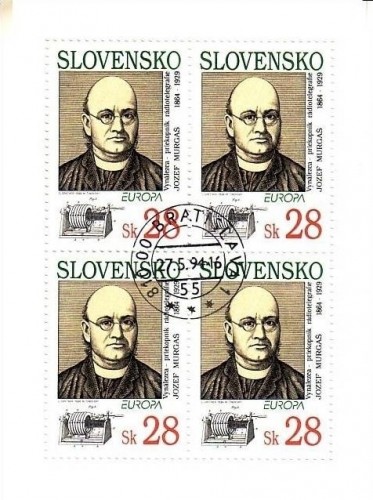 SLOWAKEI MI-NR. 191 GESTEMPELT KLEINBOGEN EUROPA 1994 - ENTDECKUNGEN und ERFINDUNGEN