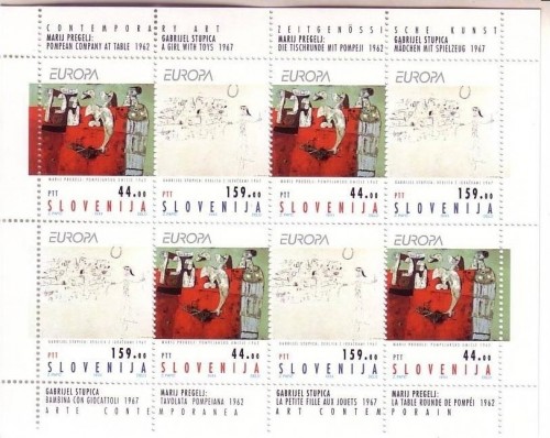 SLOWENIEN MI-NR. 48-49 POSTFRISCH(MINT) KB EUROPA 1993 ZEITGENÖSSISCHE KUNST