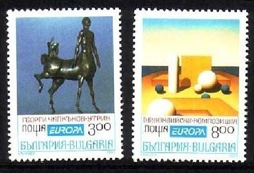 BULGARIEN MI-NR. 4047-4048 POSTFRISCH(MINT) EUROPA 1993 ZEITGENÖSSISCHE KUNST