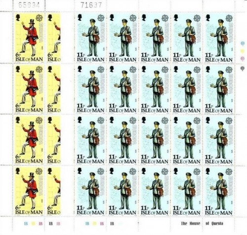 INSEL MAN MI-NR. 142-143 POSTFRISCH(MINT) KLEINBOGENSATZ EUROPA 1979 - POST- und FERNMELDEWESEN
