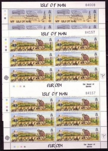 INSEL MAN MI-NR. 240-241 POSTFRISCH(MINT) DOPPEL-KLEINBOGENSATZ EUROPA 1983 - GROSSE WERKE