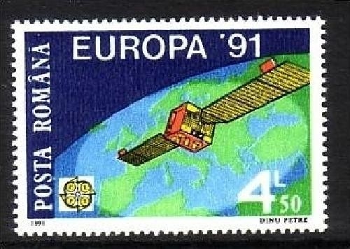RUMÄNIEN MI-NR. 4653 POSTFRISCH(MINT) EUROPA 1991 EUROPÄISCHE WELTRAUMFAHRT SATELLIT "EUTELSAT I"