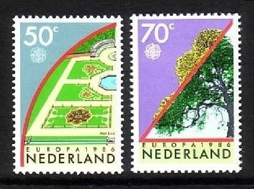 NIEDERLANDE MI-NR. 1292-1293 POSTFRISCH(MINT) EUROPA 1986 - NATUR- und UMWELTSCHUTZ ALTER BAUM