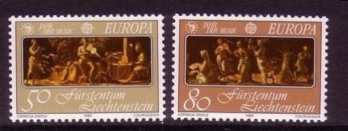 LIECHTENSTEIN MI-NR. 866-867 POSTFRISCH(MINT) EUROPA 1985 - JAHR DER MUSIK