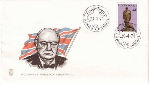 LUXEMBOURG MI-NR. 884 FDC SIR WINSTON CHURCHILL 1974