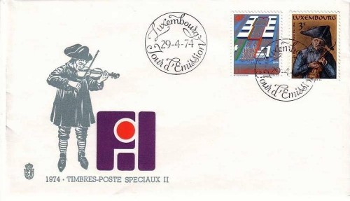 LUXEMBOURG MI-NR. 885-886 FDC MESSEPALAST MATHIAS SCHOU