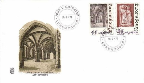 LUXEMBOURG MI-NR. 887-888 FDC ARCHITEKTUR
