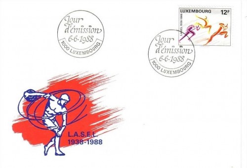LUXEMBOURG MI-NR. 1203 FDC L.A.S.E.L. SPORTVEREIN