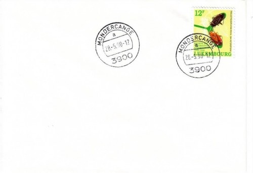LUXEMBOURG MI-NR. 1247 Brief mit Ersttagsstempel KÄFER