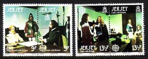 JERSEY MI-NR. 219-222 POSTFRISCH(MINT) EUROPA 1980 - PERSÖNLICHKEITEN