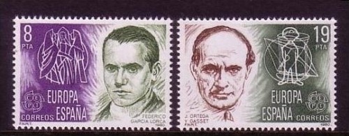SPANIEN MI-NR. 2460-2461 POSTFRISCH(MINT) EUROPA 1980 - PERSÖNLICHKEITEN