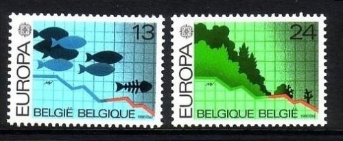 BELGIEN MI-NR. 2263-2264 POSTFRISCH(MINT) EUROPA 1986 NATUR- und UMWELTSCHUTZ