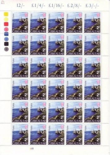 GIBRALTAR MI-NR. 236 X POSTFRISCH(MINT) BOGEN EUROPA POINT KÜSTE mit LEUCHTTURM