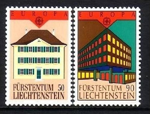 LIECHTENSTEIN MI-NR. 984-985 POSTFRISCH(MINT) EUROPA 1990 - POSTALISCHE EINRICHTUNGEN
