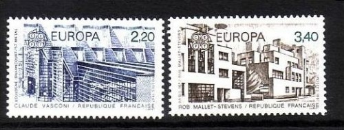 FRANKREICH MI-NR. 2603-2604 POSTFRISCH(MINT) EUROPA 1987 MODERNE ARCHITEKTUR
