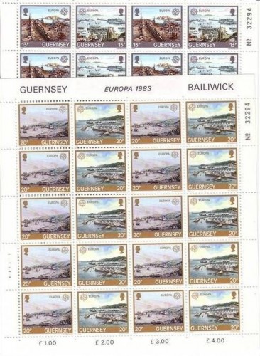 GUERNSEY MI-NR. 265-268 POSTFRISCH(MINT) KLEINBOGEN EUROPA 1983 GROSSE WERKE